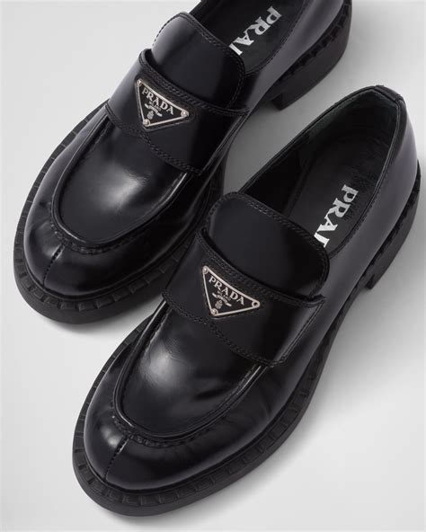 macassini prada|Mocassini Leather Loafers By Prada .